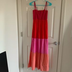NWT Loft Colorblock Maxi Dress